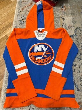 Youth NHL Blue & Orange New York Islanders Hooded Pullover